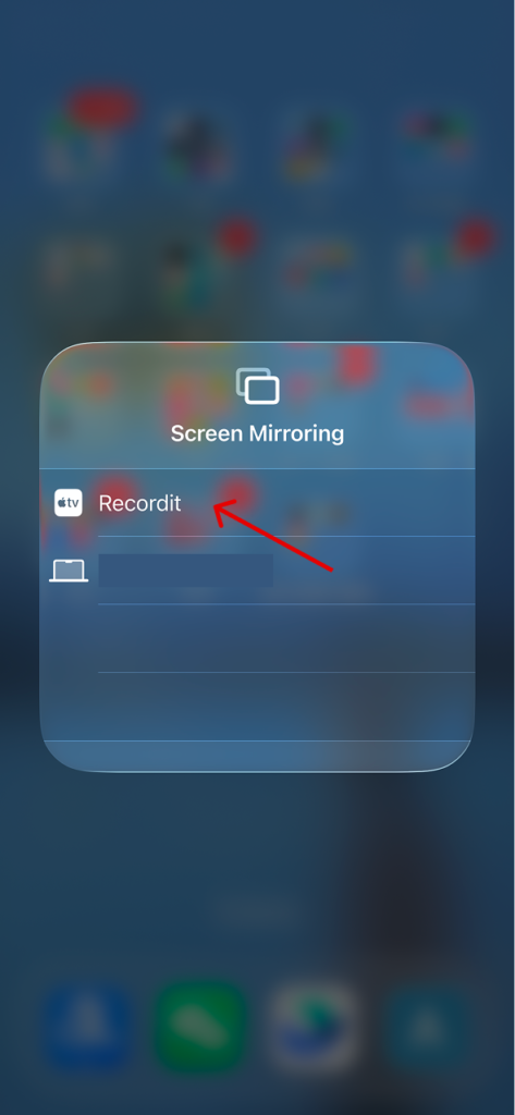 select recordit from iphone screen mirroring devices