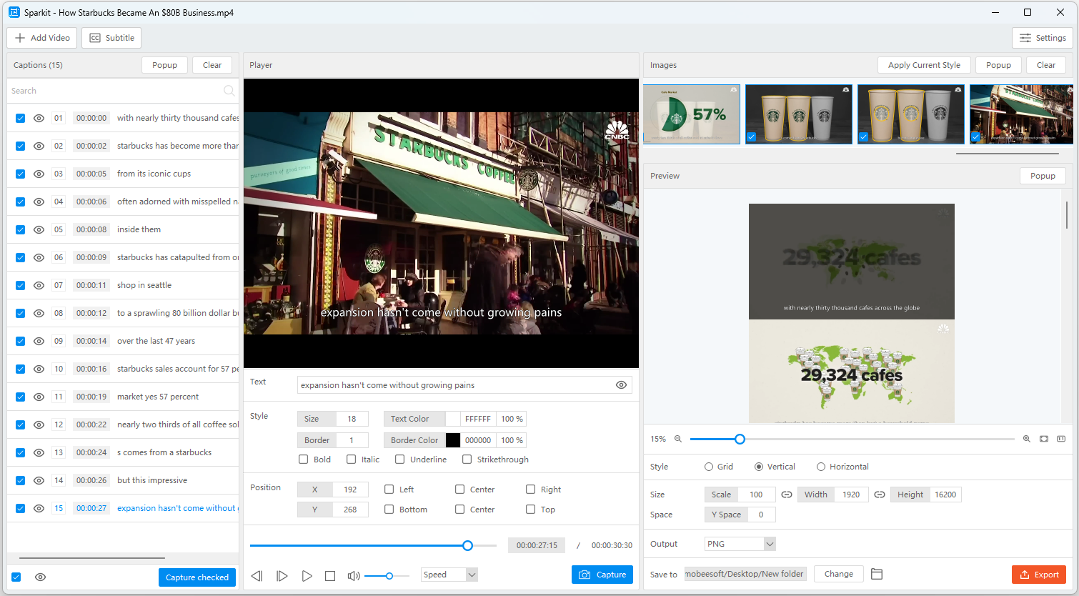 sparkit convert mp4 to png