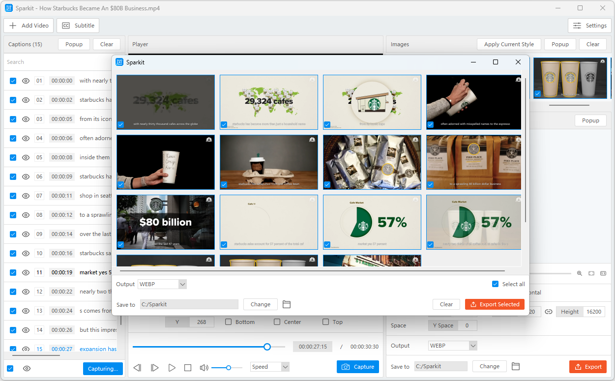 sparkit convert video to webp