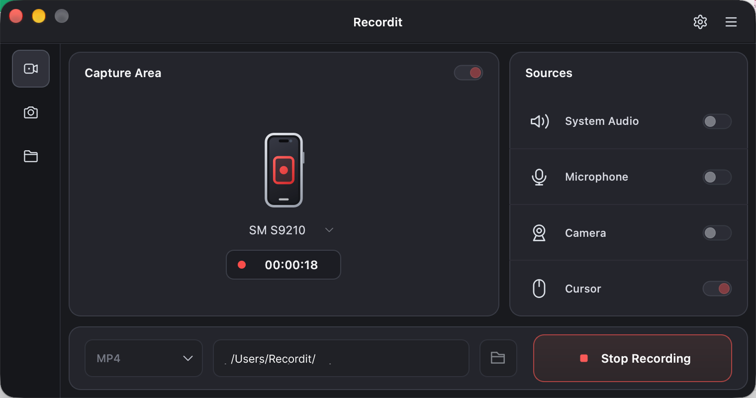 stop recording android phone