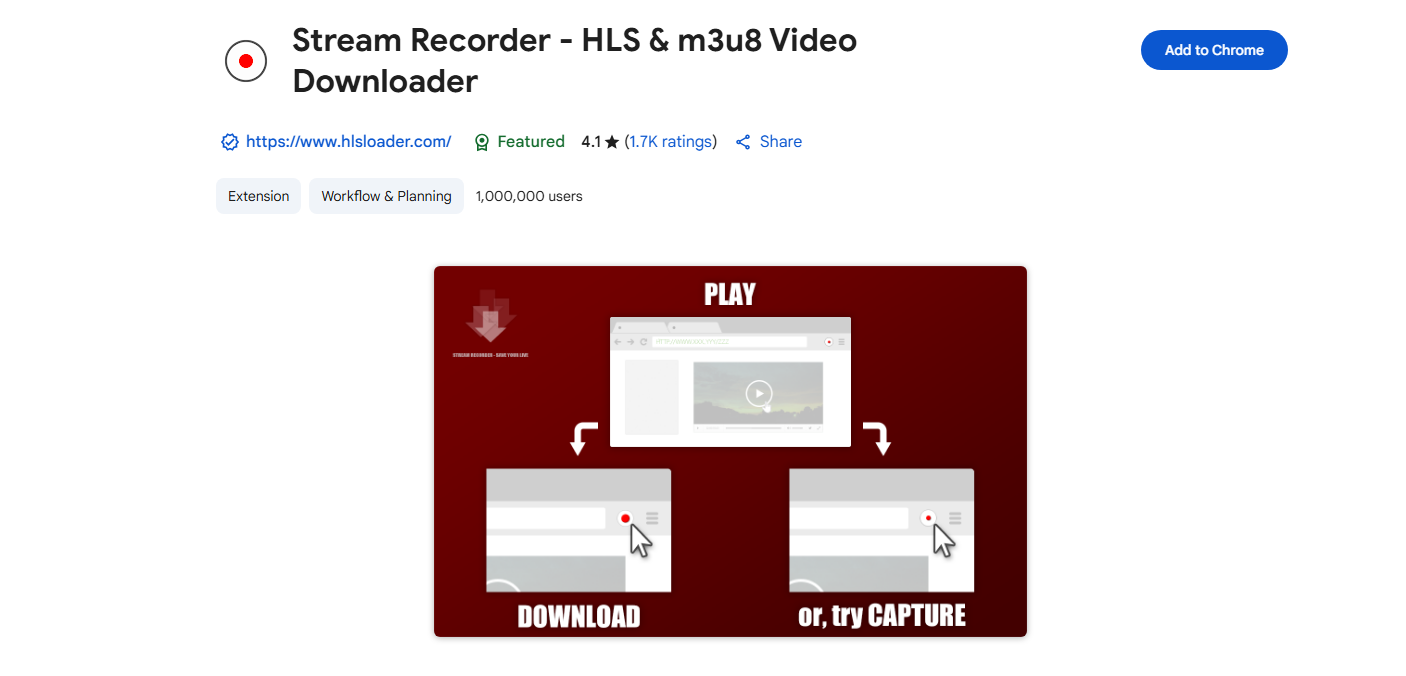 Grabador de streaming: descargador de vídeos HLS y m3u8