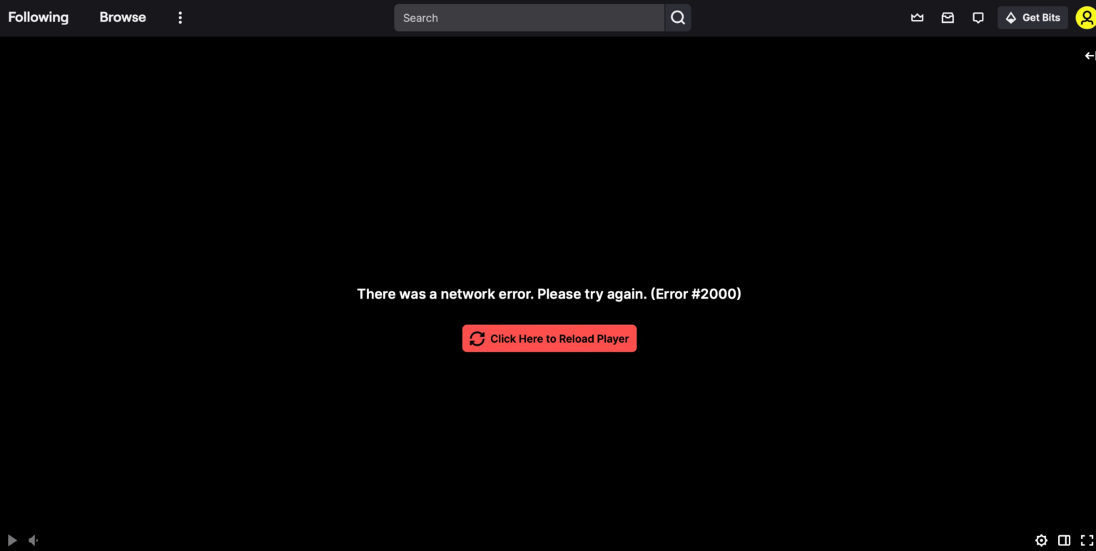Error Message 2000 How to Fix Twitch Error 2000? - Swyshare