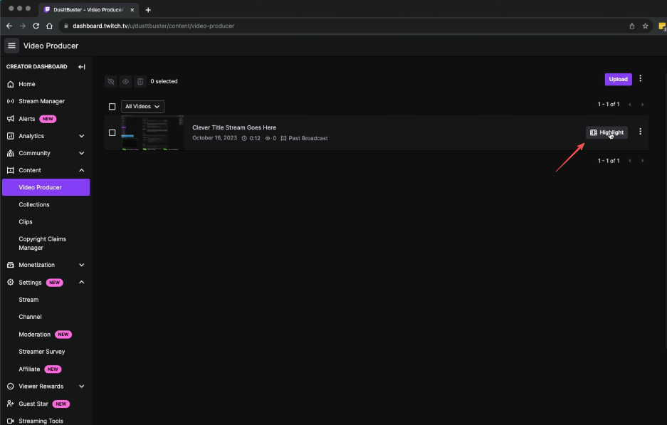 видеопродюсер Twitch