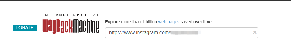 wayback machine for instagram