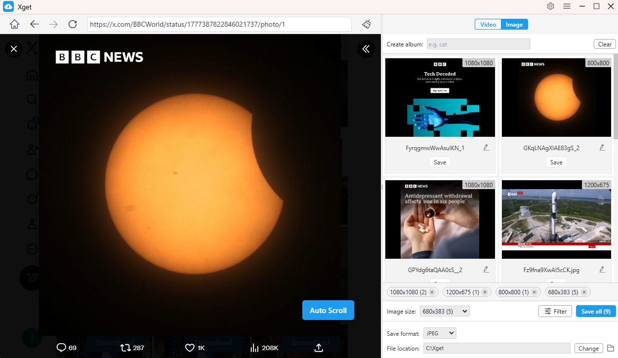 xget archive twitter images